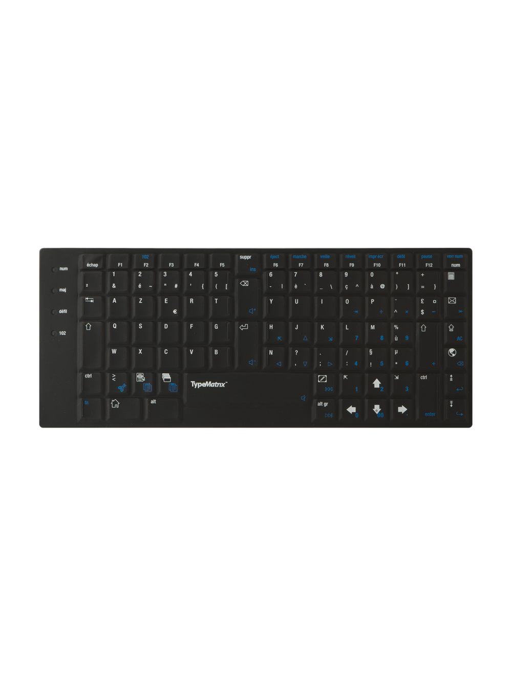 TypeMatrix 2030 Keyboard skin Azerty FR Black